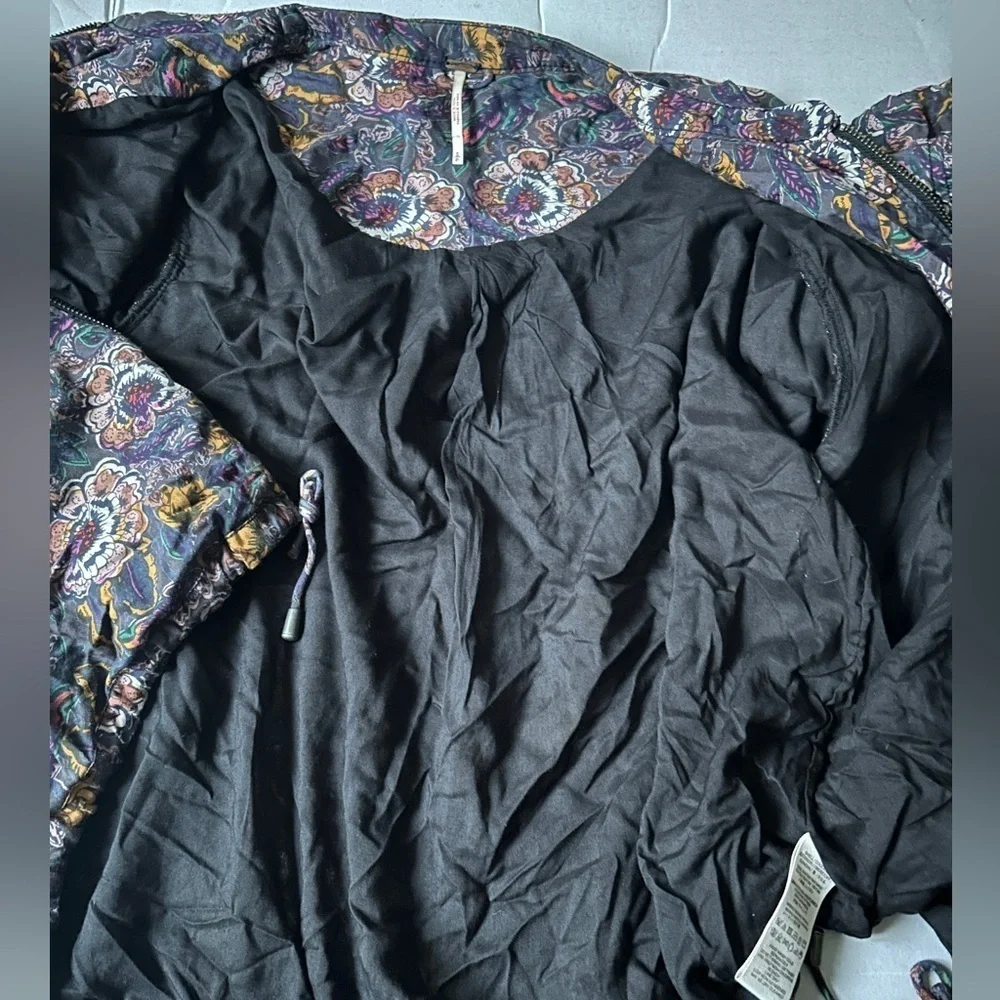 Free People Women’s Floral Bomber Jacket Size Small